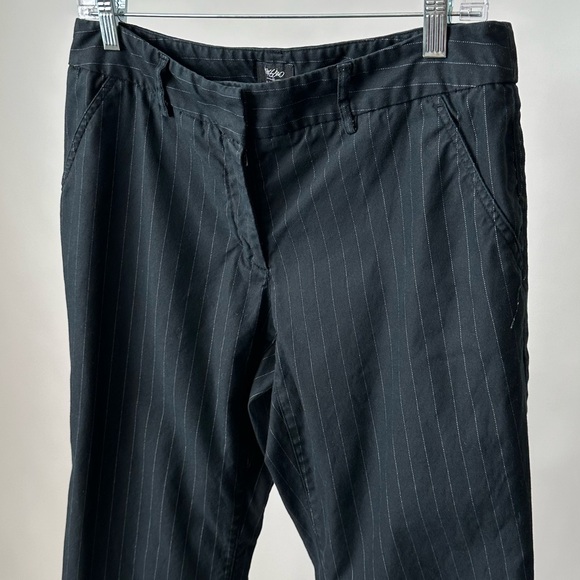 STYLISH VTG 1990S MOSSIMO BLACK PINSTRIPE PANTS DRESS PANTS TROUSERS SIZE-8 - Picture 4 of 9